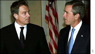 Tony Blair and George W.Bush