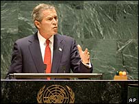 George W Bush at the UN 