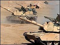 US tanks in Kuwait 